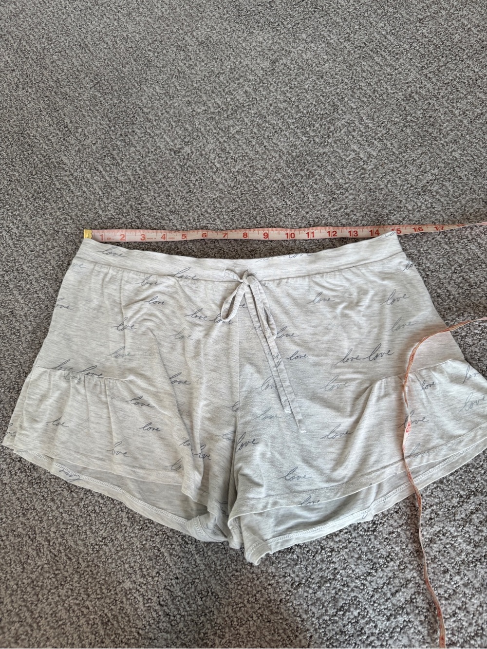 LOVE by Gap Light Gray Sleep Tank & Shorts Set Size Small - Picture 10 of 13